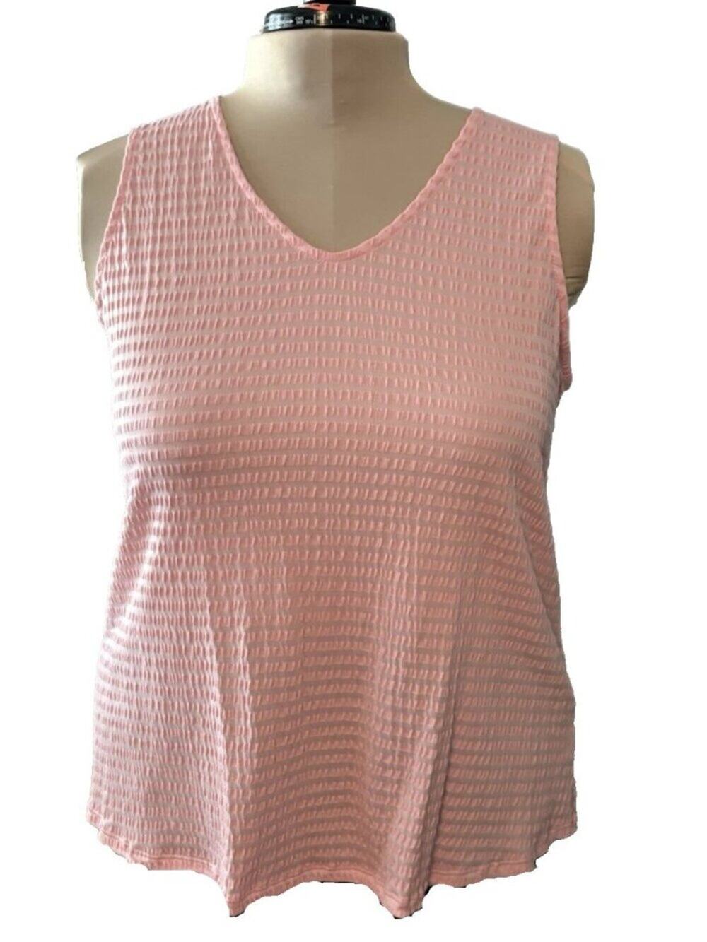 White Birch boho peasant Pink Tank Top Sleeveless Blouse Women's SZ XL NWT